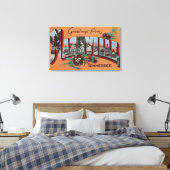 Nashville, Tennessee - Große Buchstabenszenen Leinwanddruck (Insitu (Schlafzimmer))