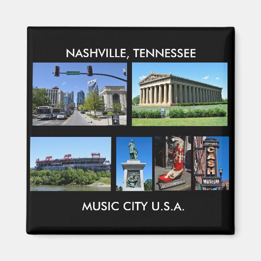 Nashville, Tennessee-Hintergrundbilder Magnet (Vorne)