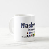 Nashville Tennessee Kaffeetasse (Vorderseite Links)