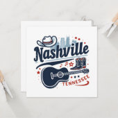 Nashville Tennessee Karte (Vorderseite/Rückseite Beispiel)