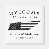 Nashville Tennessee Karte Minimalistische Hochzeit