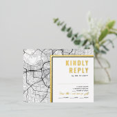 Nashville, Tennessee Liebe Locator | UAWG Antwort Folie Einladungspostkarte (Stehend vorne)