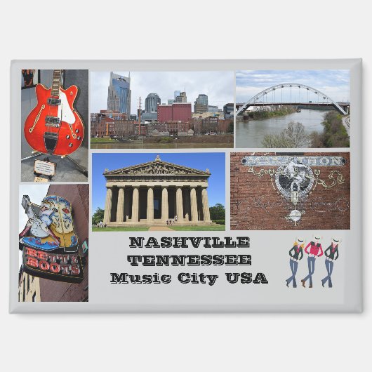 Nashville Tennessee Magnet (Vorderseite)