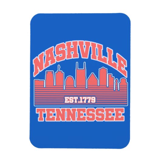 Nashville, Tennessee Magnet (Vertikal)