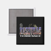Nashville Tennessee Magnet (Vorderseite/Rückseite)