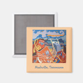Nashville, Tennessee-Magnet Magnet (Vorderseite/Rückseite)