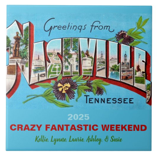 Nashville Tennessee Memory Fliese (Vorderseite)