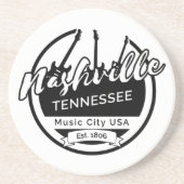 Nashville Tennessee Music City - Rucksack Getränkeuntersetzer (Vorne)
