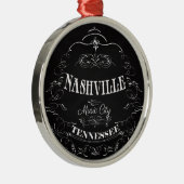 Nashville, Tennessee - Musik-Stadt Ornament Aus Metall (Rechts)