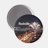 Nashville Tennessee Nightlife Foto Magnet (Vorderseite/Rückseite)