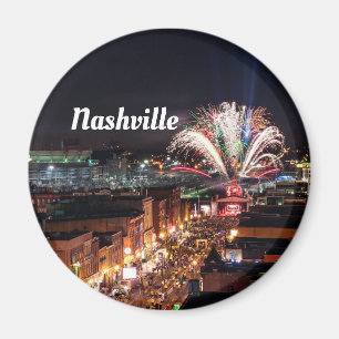 Nashville Tennessee Nightlife Foto Magnet