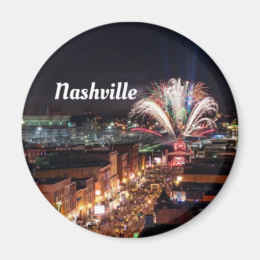 Nashville Tennessee Nightlife Foto Magnet (Vorne)