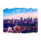 Nashville Tennessee Panorama View Magnet (Horizontal)