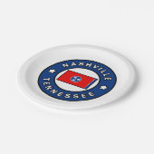 Nashville Tennessee Pappteller (Schrägansicht)