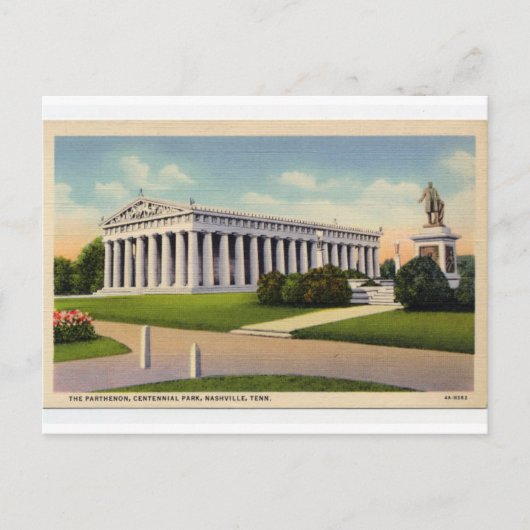 Nashville Tennessee Parthenon Postkarte (Vorderseite)