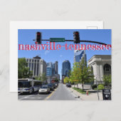 Nashville-Tennessee Postkarte (Vorne/Hinten)