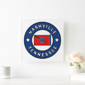 Nashville Tennessee Quadratische Wanduhr (Zuhause)