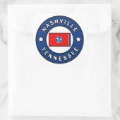 Nashville Tennessee Quadratischer Aufkleber (Tasche)