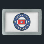 Nashville Tennessee Rechteckige Gürtelschnalle<br><div class="desc">Nashville Tennessee</div>
