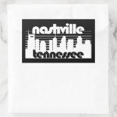 Nashville Tennessee Rechteckiger Aufkleber (Tasche)