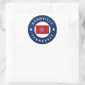 Nashville Tennessee Rechteckiger Aufkleber (Tasche)
