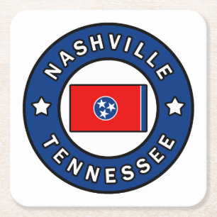 Nashville Tennessee Rechteckiger Pappuntersetzer