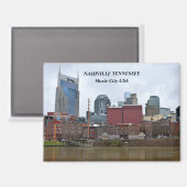 Nashville, Tennessee Riverfront Magnet (Vorderseite/Rückseite)