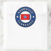 Nashville Tennessee Runder Aufkleber (Tasche)