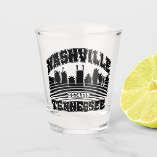 Nashville, Tennessee Schnapsglas (Vorderseite)