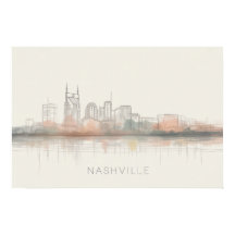 Nashville Tennessee Skyline Abstrakte Kunst