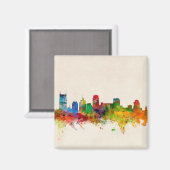 Nashville Tennessee Skyline Cityscape Magnet (Vorderseite/Rückseite)