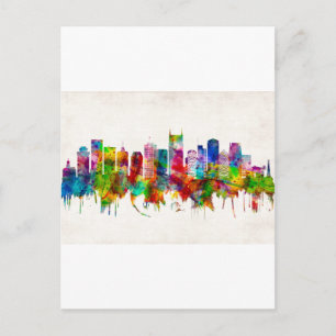 Nashville Tennessee Skyline Einladungspostkarte