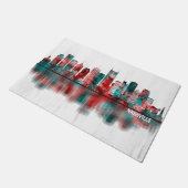 Nashville Tennessee Skyline Fußmatte (Schrägansicht)