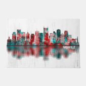 Nashville Tennessee Skyline Fußmatte (Vorderseite)