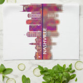 Nashville Tennessee Skyline Geschirrtuch (Gefaltet)