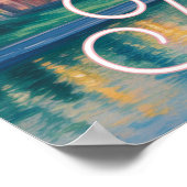 Nashville Tennessee Skyline Impressionist Poster (Ecke)