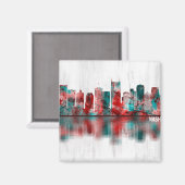 Nashville Tennessee Skyline Magnet (Vorderseite/Rückseite)
