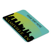 Nashville, Tennessee Skyline Magnet (Rechte Seite)
