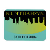 Nashville, Tennessee Skyline Magnet (Horizontal)