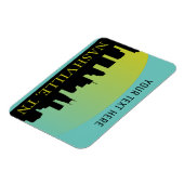 Nashville, Tennessee Skyline Magnet (Linke Seite)