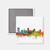Nashville Tennessee Skyline Magnet (Vorderseite/Rückseite)