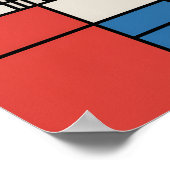 Nashville Tennessee Skyline Modern Art Poster (Ecke)