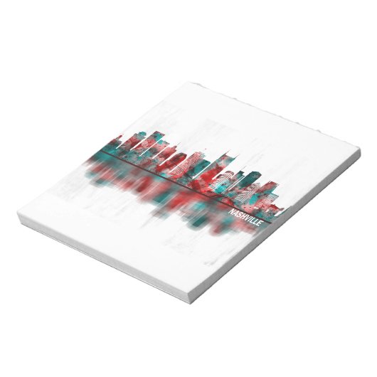 Nashville Tennessee Skyline Notizblock (Rotiert)
