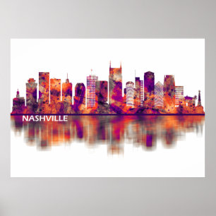 Nashville Tennessee Skyline Poster