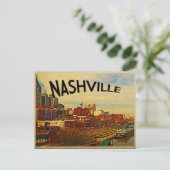 Nashville Tennessee Skyline Postkarte (Stehend Vorderseite)