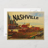 Nashville Tennessee Skyline Postkarte (Vorne/Hinten)