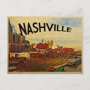 Nashville Tennessee Skyline Postkarte