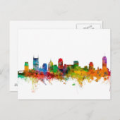 Nashville Tennessee Skyline Postkarte (Vorne/Hinten)