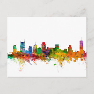 Nashville Tennessee Skyline Postkarte