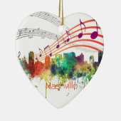 NASHVILLE, TENNESSEE SKYLINE SP - KERAMIK ORNAMENT (Rechts)